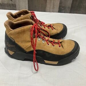 Danner Womens Panorama Mid Brown Red Hiking Boots Waterproof‎ Size 9.5 Red Laces